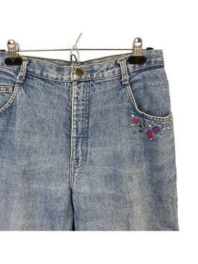 Vintage High Waisted Straight Leg Tapered Jeans Women’s M Light Blue Denim